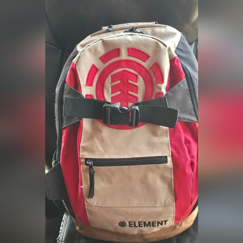 Element Mohave Skate Hiking Backpack - Red, Tan, Black